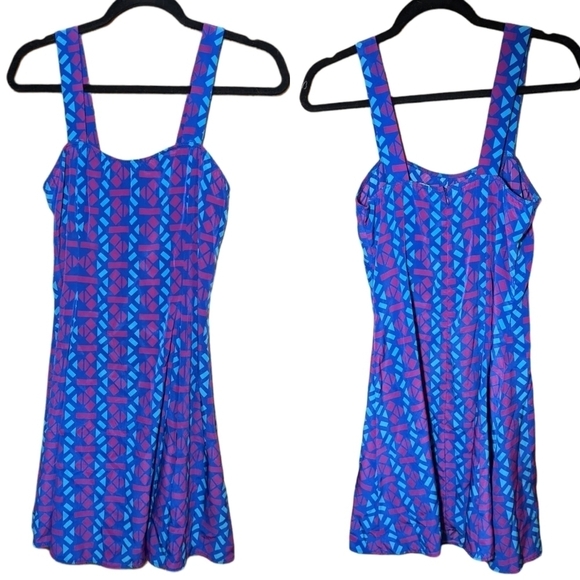 Everly A-line geometric dress - Picture 1 of 13